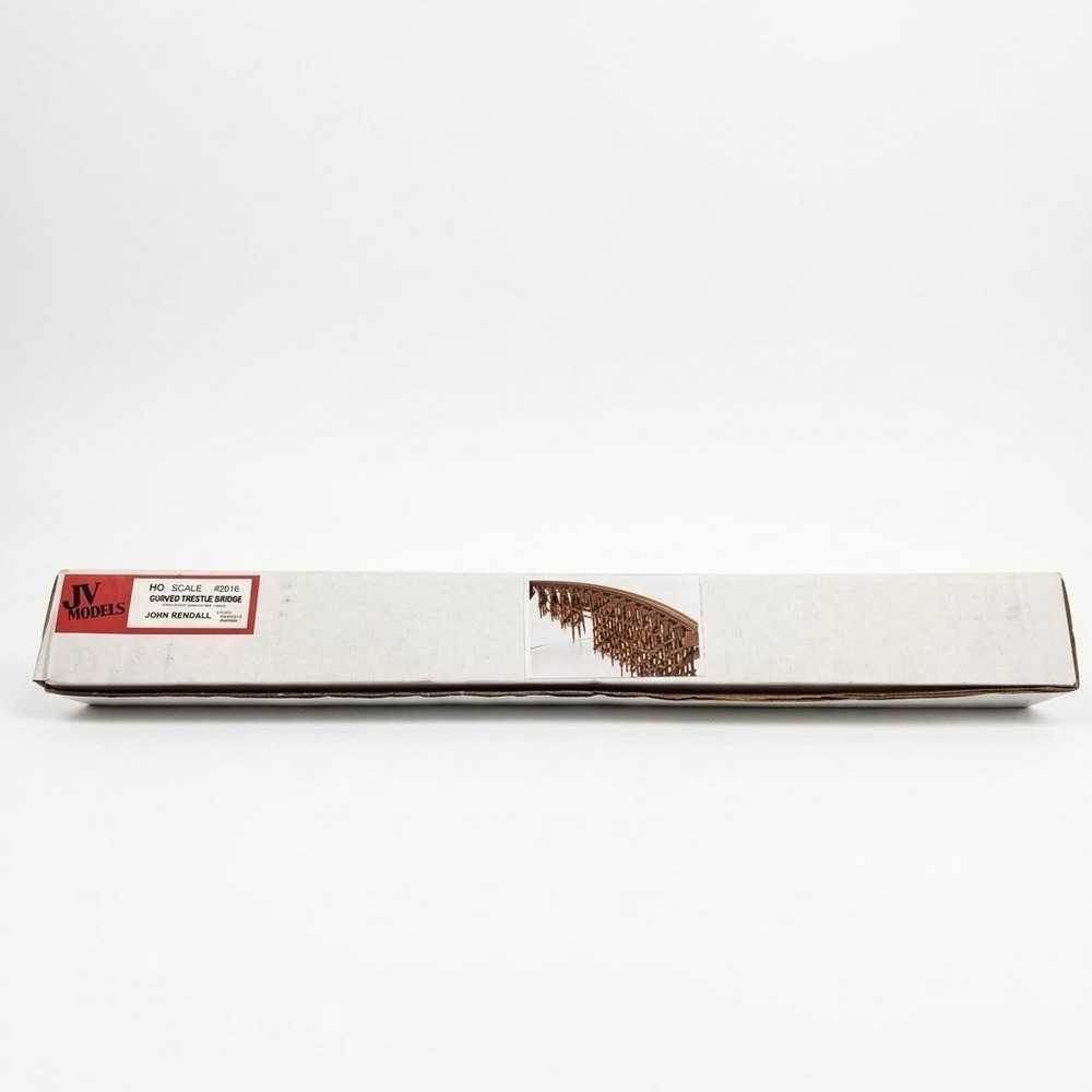 HO Scale JV Models 2016 Curved Trestle Bridge Kit